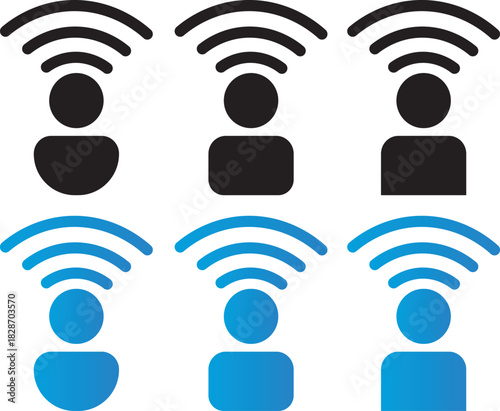 Influencer vector icon sign, Influencer campaigns targeting niche markets, Influencer icon Minimal Flat design Line icons illustration.

