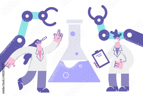 Science, making laboratory research concept