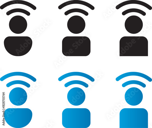 Influencer vector icon sign, Influencer campaigns targeting niche markets, Influencer icon Minimal Flat design Line icons illustration.

