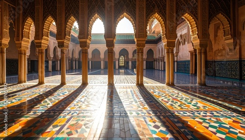 Ornate courtyard interior design