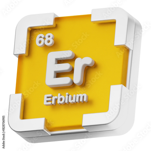3d periodic table erbium science chemical element