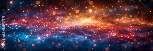 Panoramic Cosmic Nebula Galaxy Swirl of Stars and Dust, Abstract Background of Outer Space Colors