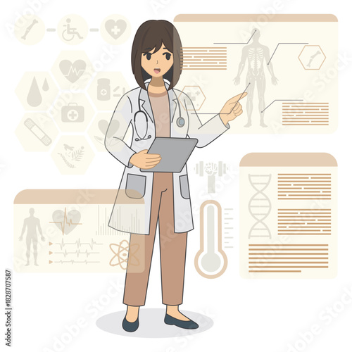 Future Health & Biotech illustration vector 
