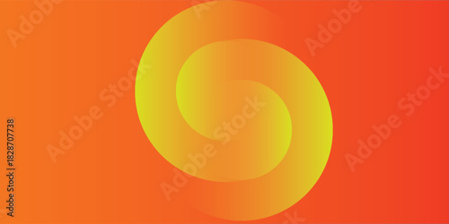 abstract orange circular background. Dynamic sound wave. Design element. Vector illustration