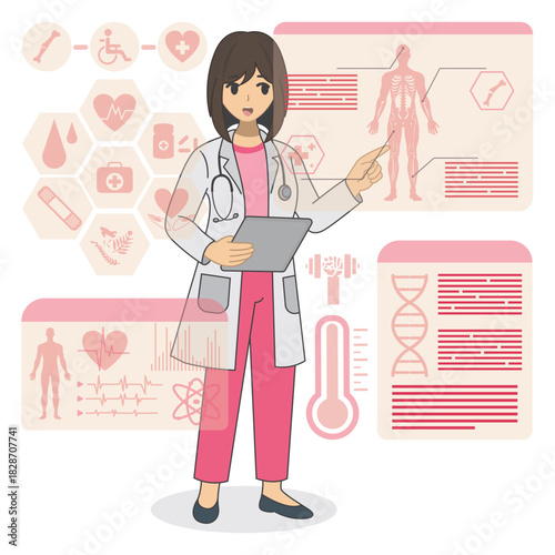 Future Health & Biotech illustration vector 
