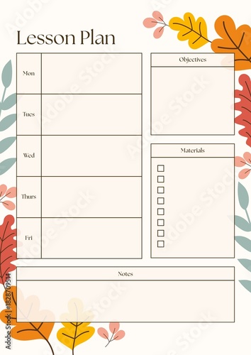 notebook with flowers