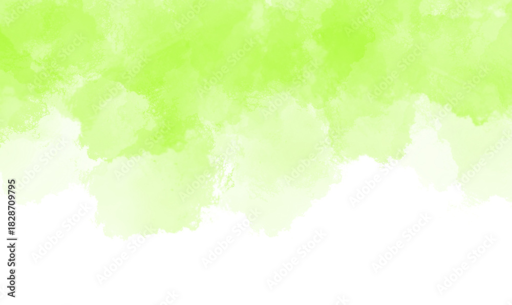 Obraz premium Soft green watercolor wash texture background