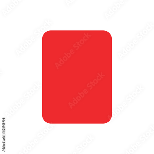 Red football or soccer card