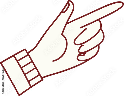 cute finger svg icon