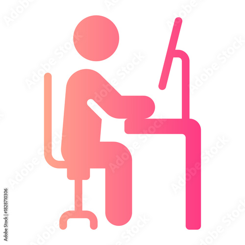 working gradient icon