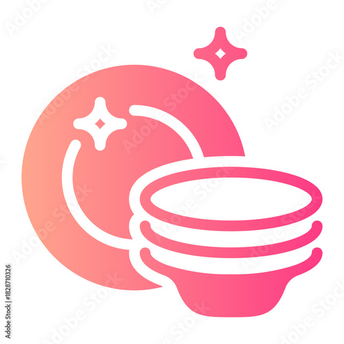 washing gradient icon