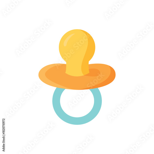yellow baby pacifier