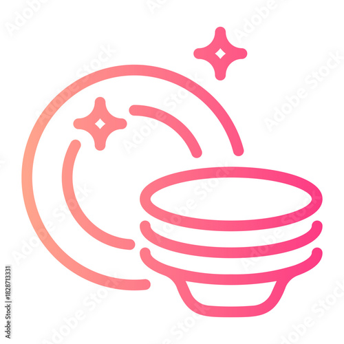 washing gradient icon