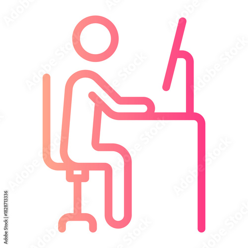 working gradient icon