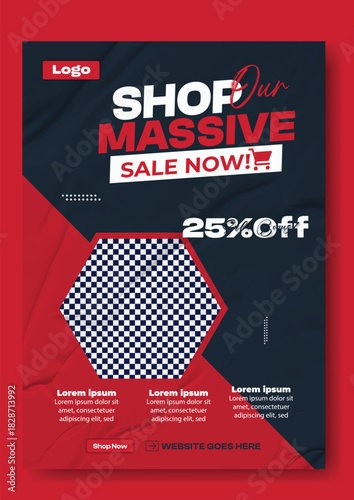 Shop the massive sale now with 25 percent off and a featured man in a stylish jacket