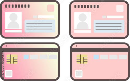 マイナンバーカード表裏のイラスト