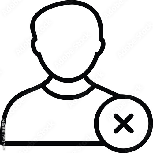 Delete Account Profile Removal Icon