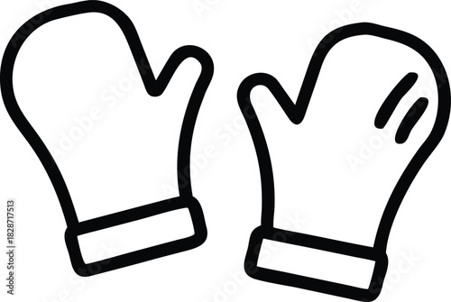 Gloves Warm Winter Apparel Illustration