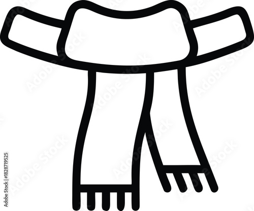 Scarf Cozy Winter Neckwear Illustration