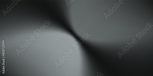 Black studio room. Limbo dark grey spotlight background. Abstract 3d backdrop for product presentation. Minimal wall scene. Showcase, promotion display. Vector stage mockup illustration