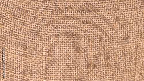 Coarse natural burlap fabric. 