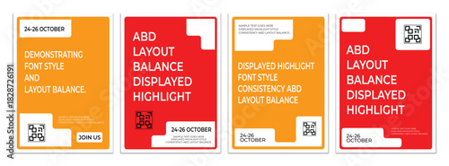 Modern geometric message template for professional cover, flyer, and card designs