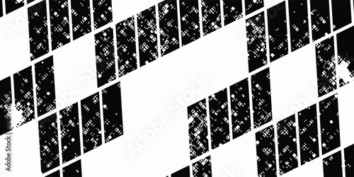 Abstract geometric seamless pattern with vertical fading lines, tracks, halftone stripes. Extreme sport style illustration, modern design