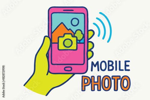 Bright Phone Screen Displaying Content