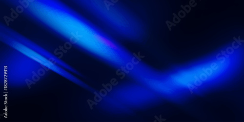 Dark blue abstract background with glowing waves and motion light texture illustration
