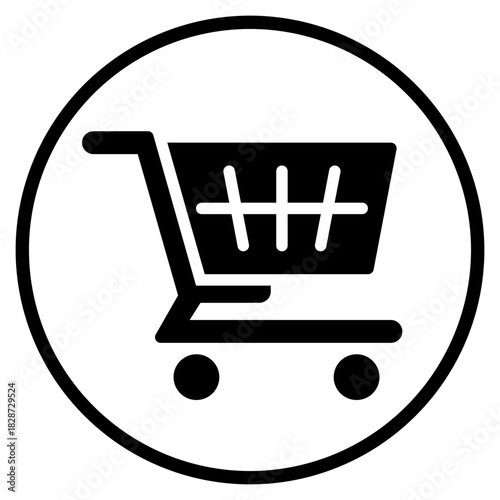 shopping glyph icon