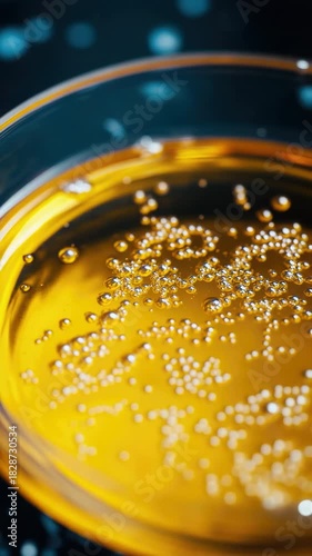 Video A close-up view of a glass filled with liquid, suitable for use in commercial or editorial contexts