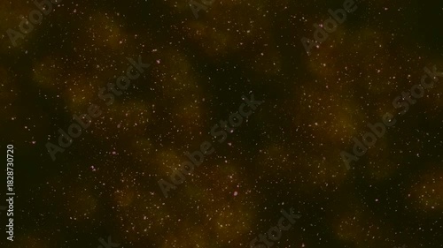 Wallpaper Mural serene amber galaxy filled with shimmering particles and floating haze Torontodigital.ca