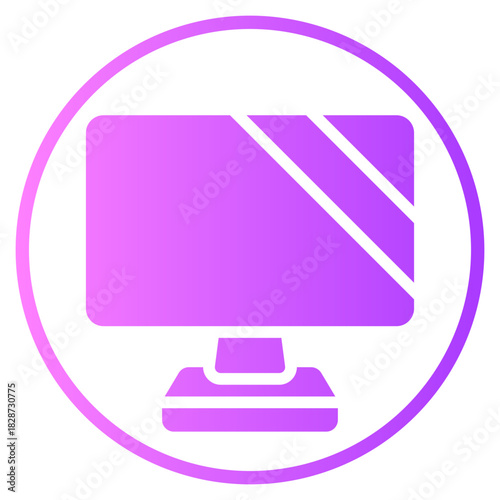 television gradient icon