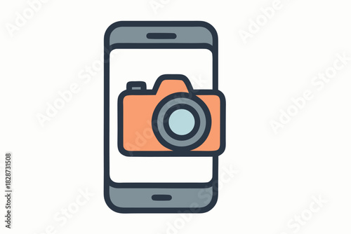 Bright Phone Screen Displaying Content