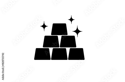 金の延べ棒のアイコン