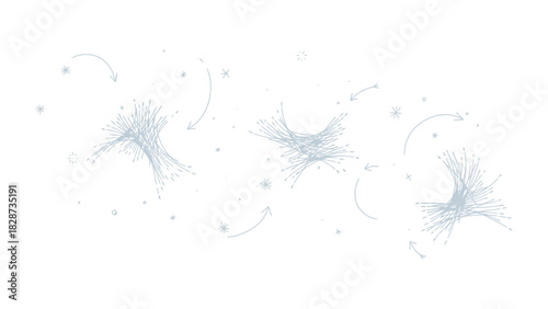 Dandelion Seeds in Flight: Delicate dandelion seeds float gracefully, carried by the wind, painting a picture of nature's gentle dissemination.