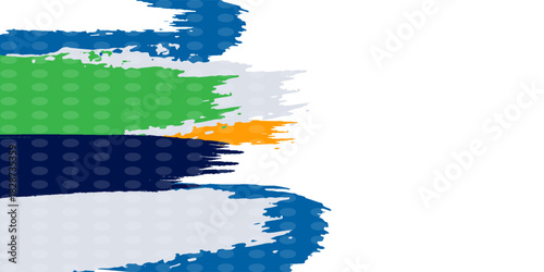 Colorful silhouette style design, grunge. Design concept to celebrate national sports day of badminton and basketball. Sports