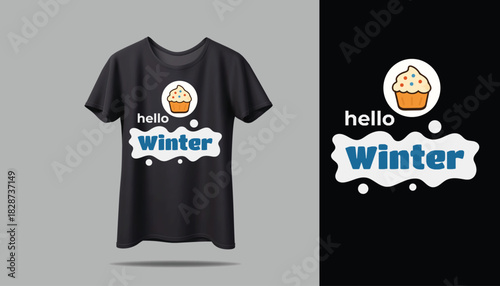 Best WINTER T-shirt creative design using adobe illustrator and your best choice...