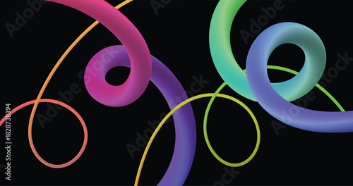 Dynamic vibrant gradients flowing in abstract shapes, modern art background for creative projects, striking neon colors for stylish designs, energy and movement