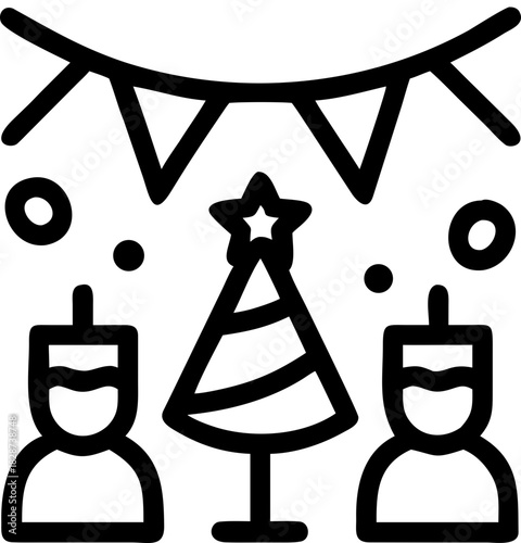 christmas day svg icon