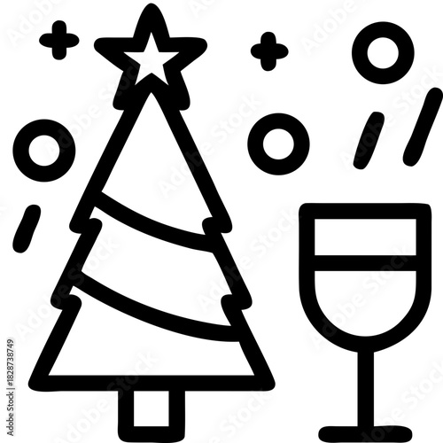 christmas day svg icon