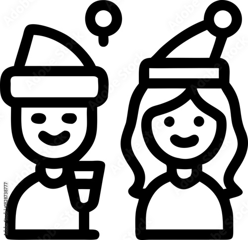 christmas day svg icon