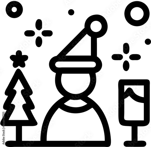 christmas day svg icon