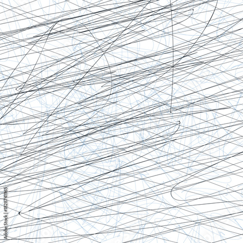 Chaotic Scribble Lines Abstract Background