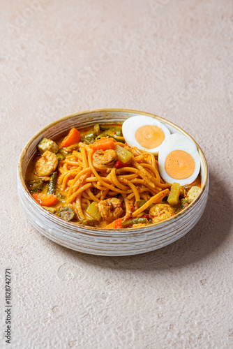 Traditional Indonesian Mie Gomak – Batak Spicy Coconut Noodle Dish