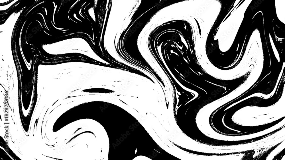 Fototapeta premium Black And White Marble Abstract Background