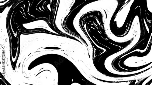 Black And White Marble Abstract Background