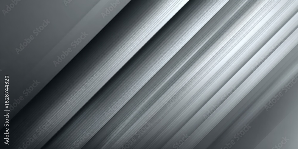Obraz premium Abstract diagonal lines create a metallic brushed background.