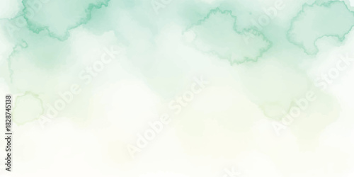 Abstract watercolor background texture light green and white gradient wash perfect for graphic design and digital art projects