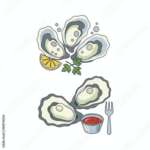 Fresh and Delicious Raw Oysters - A Seafood Delight for Gourmet Lovers